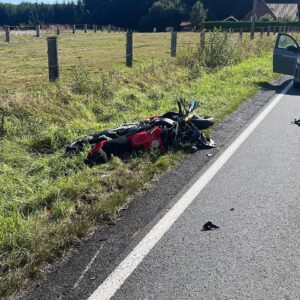 Mehr über den Artikel erfahren TH2Y – Verkehrsunfall Motorrad gegen PKW